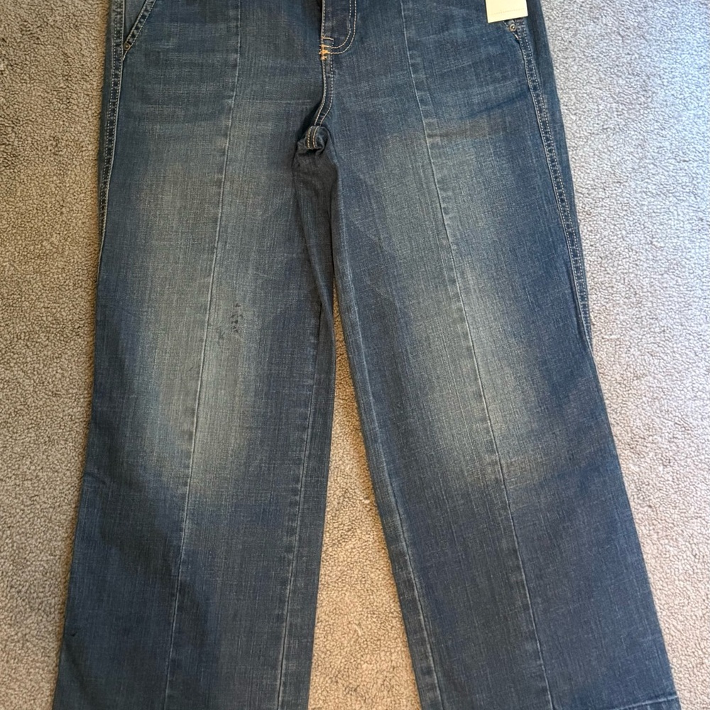 Ella Moss Wide-Leg Jeans in Medium Blue Wash